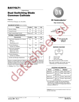 BAV70LT3G datasheet  